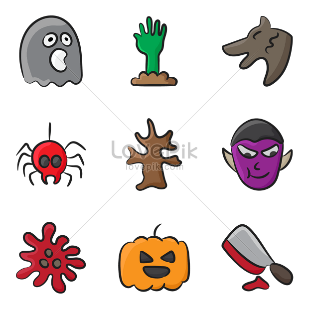 Halloween Icons PNG HD Quality