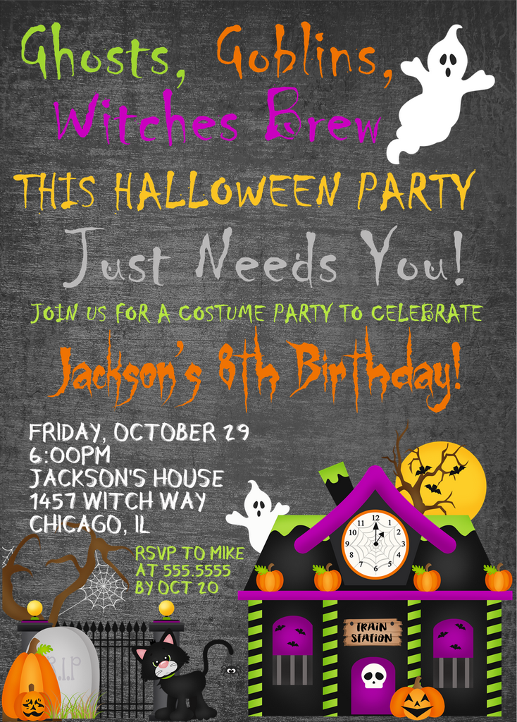 Halloween Invitations Download Free PNG