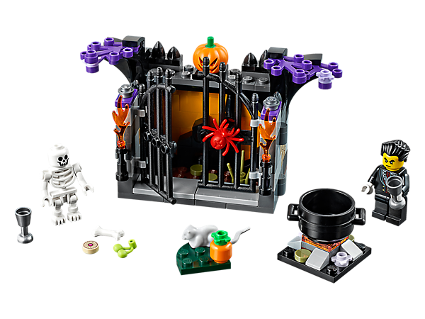 Halloween Lego Background PNG Image