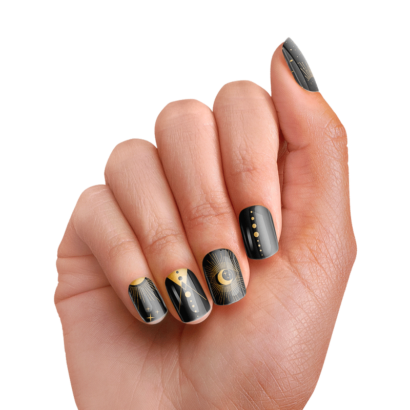 Halloween Nail Art Background PNG Image