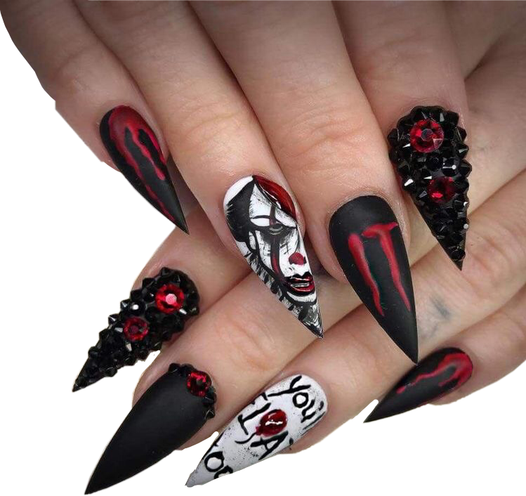 Halloween Nail Stickers Transparent Background