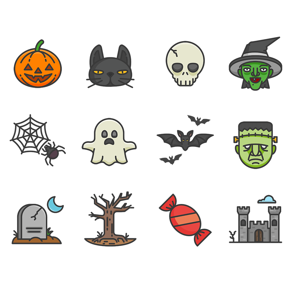 Halloween Ornaments PNG Free File Download