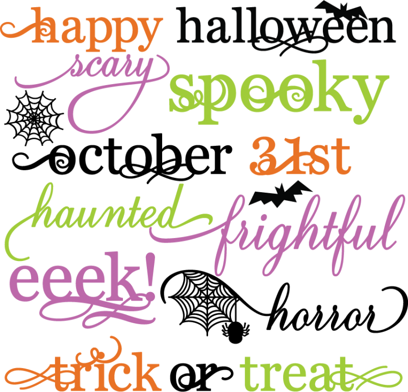 Halloween Quotes PNG HD Quality