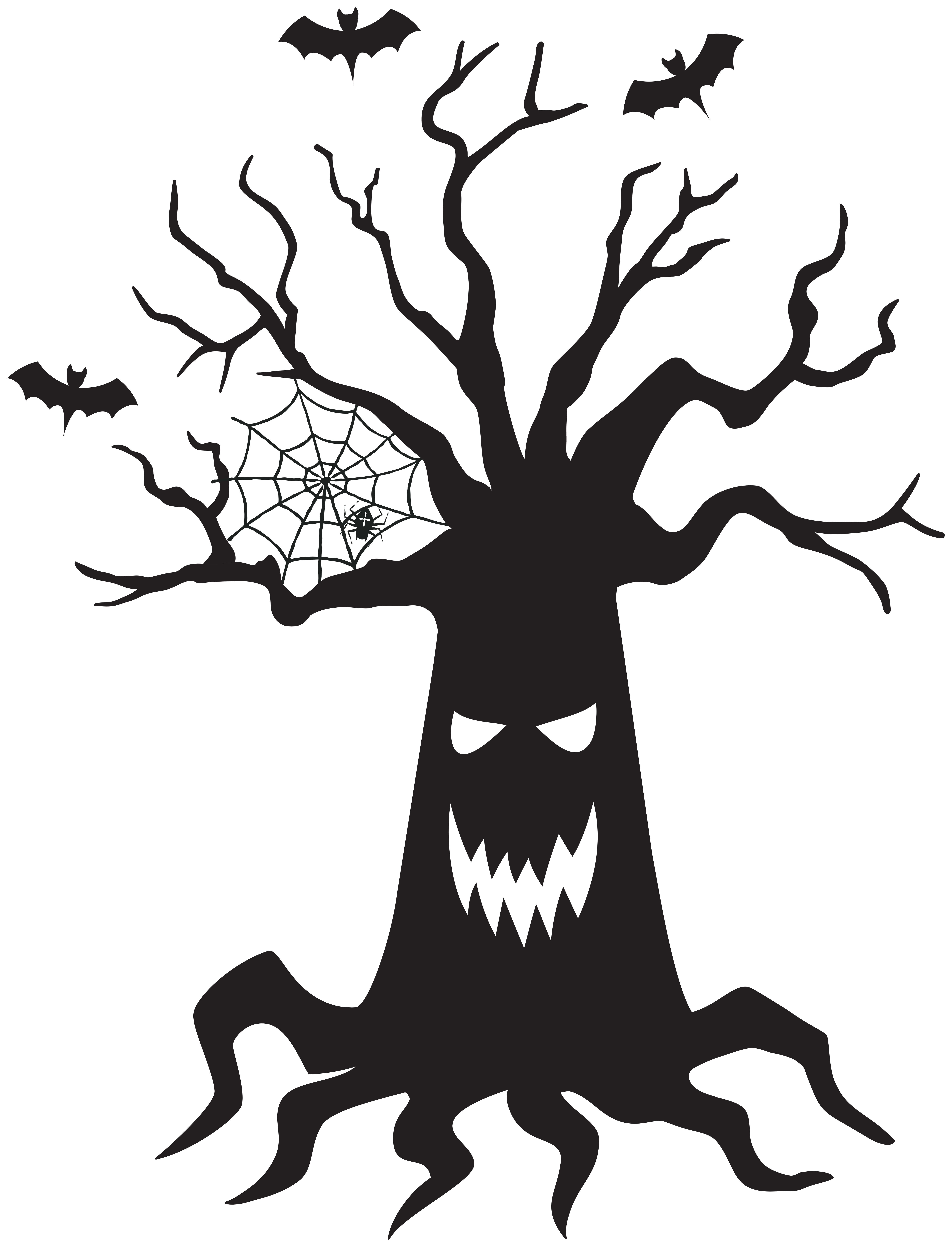Halloween Tree PNG Clipart Background