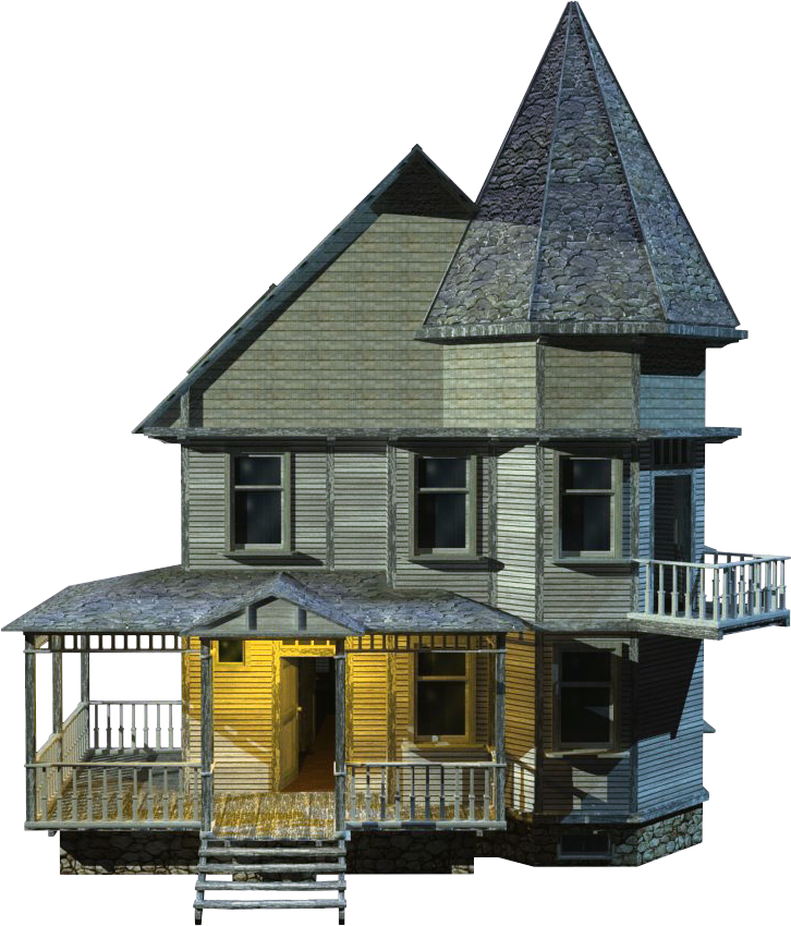 Halloween Village Houses PNG Images HD