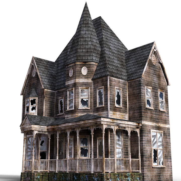 Halloween Village Houses Transparent Image