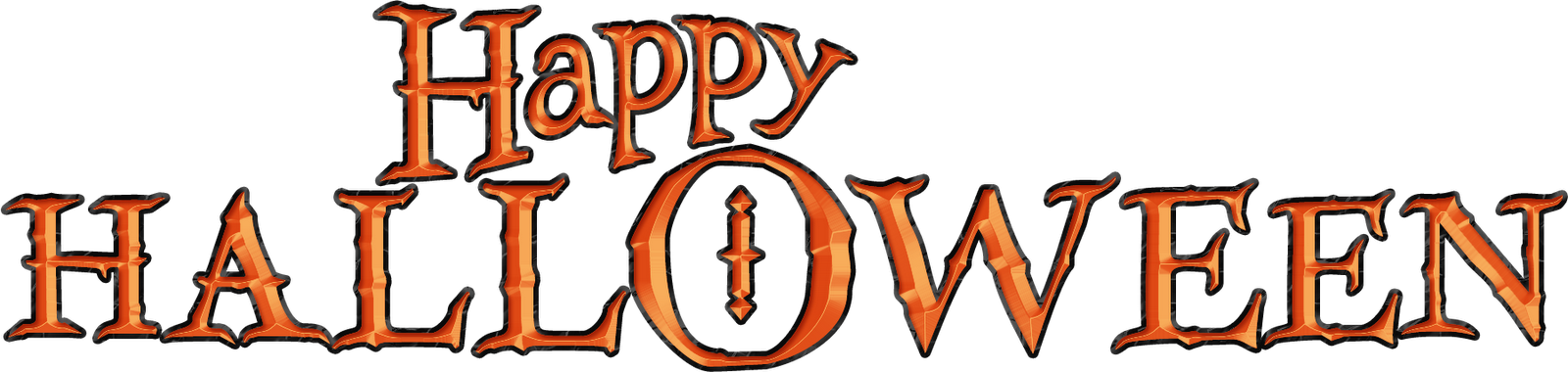 Halloween Words PNG Clipart Background