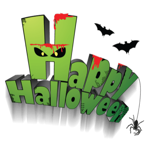 Halloween Words Transparent Free PNG