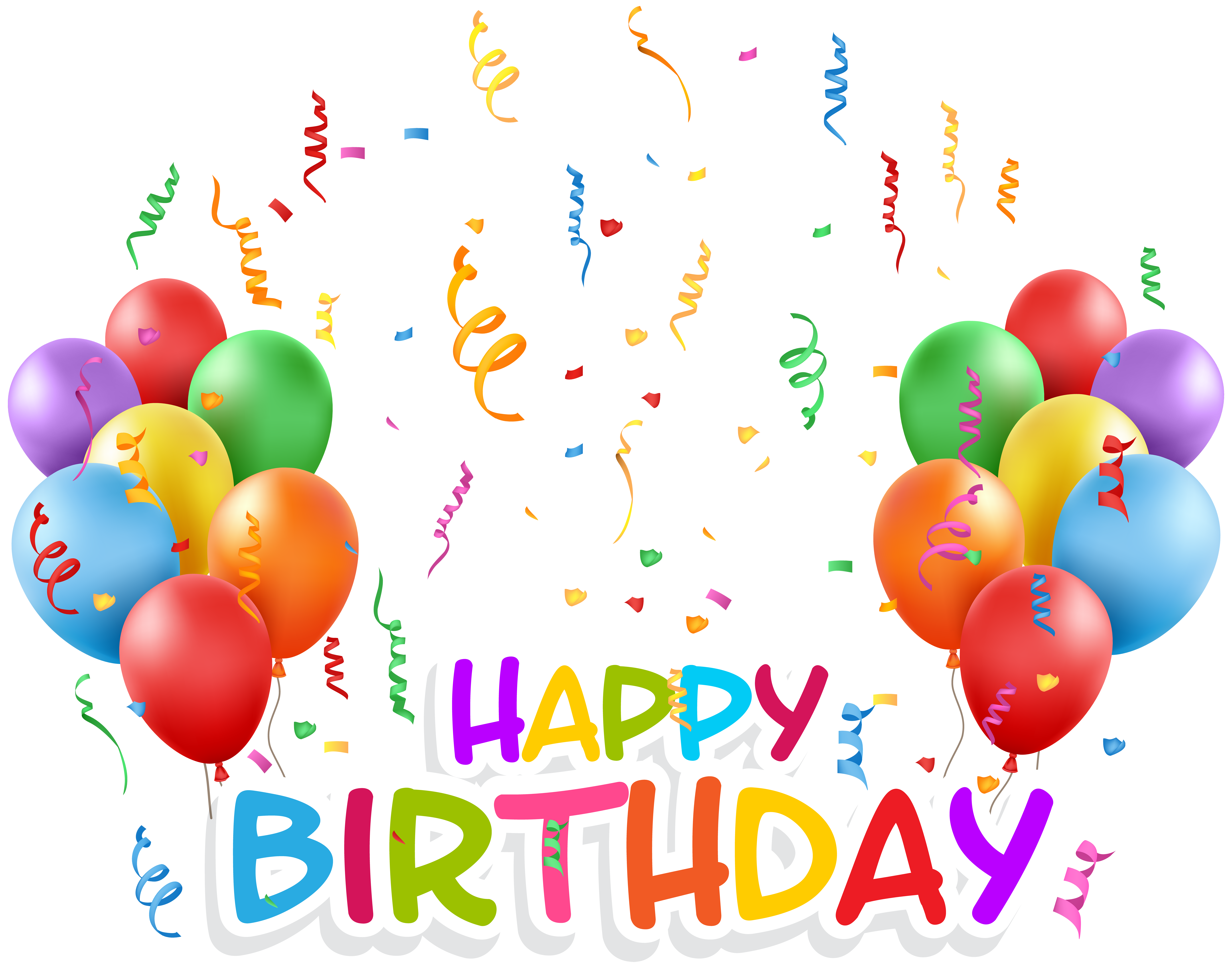 Happy Birthday Clip Art PNG Clipart Background