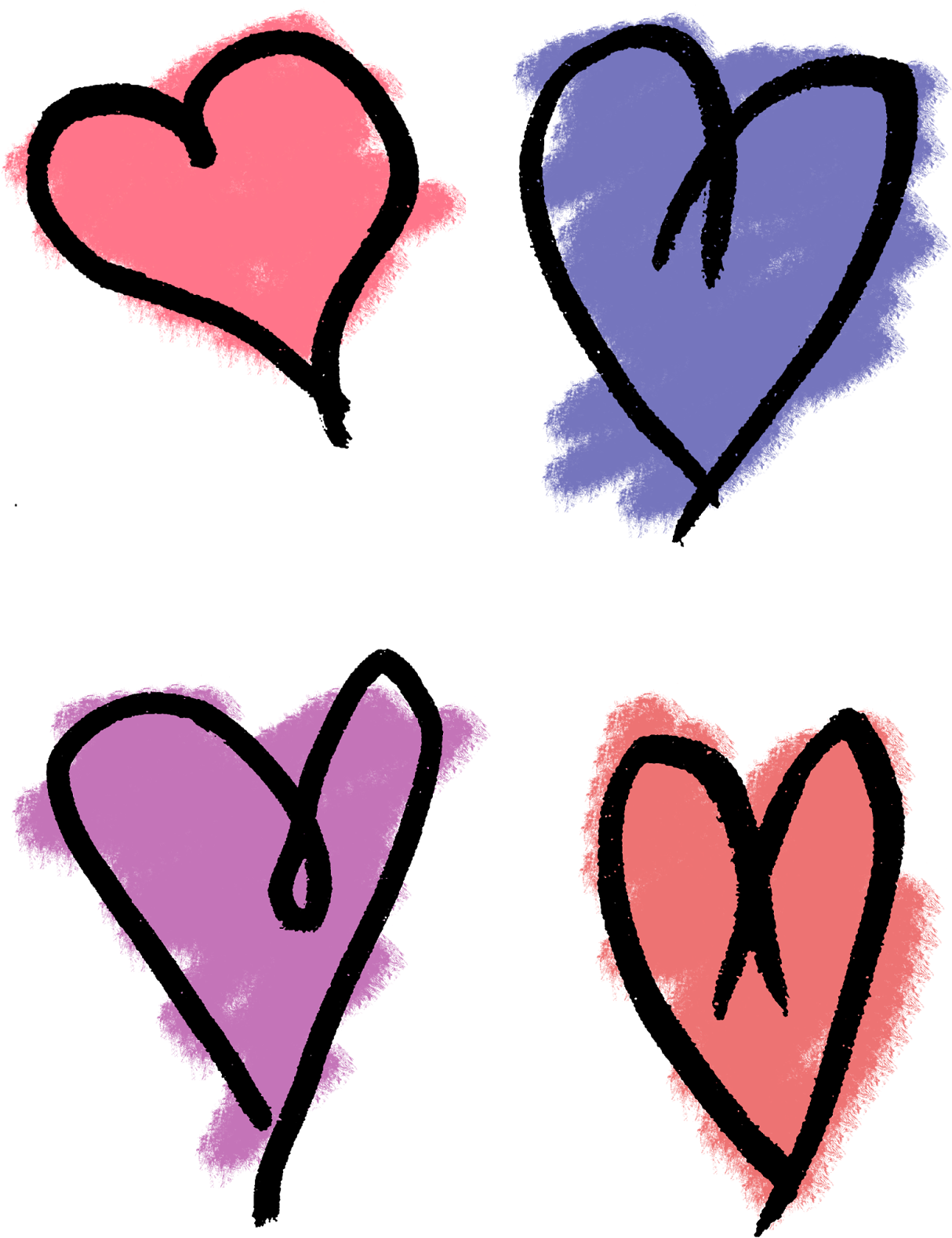 Heart Drawing PNG Pic Background
