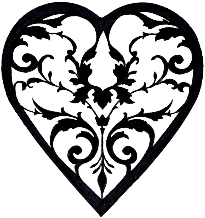 Heart Drawings PNG HD Quality