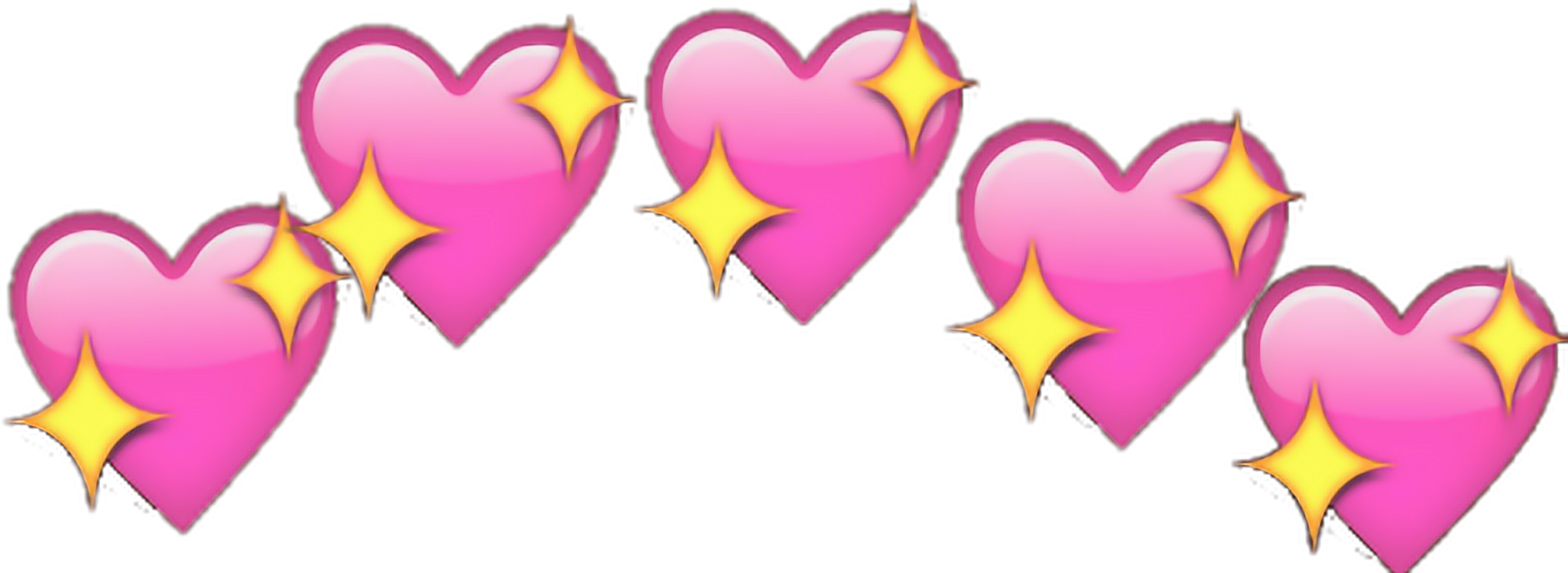Heart Emojis Background PNG Image