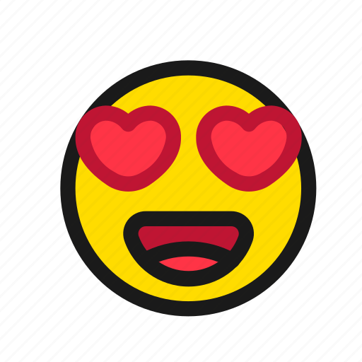 Heart Eye Emoji PNG Photo Image