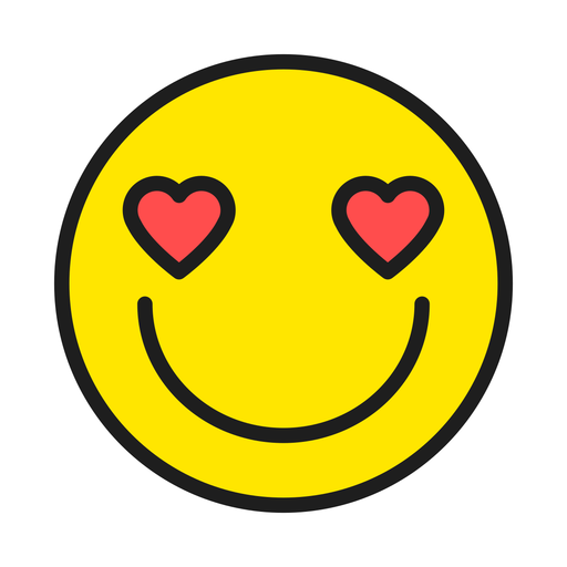 Heart Eye Emoji PNG Pic Background