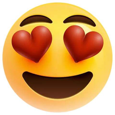 Heart Eye Emoji Transparent Image