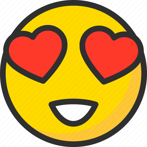 Heart Eyes Emoji PNG HD Quality