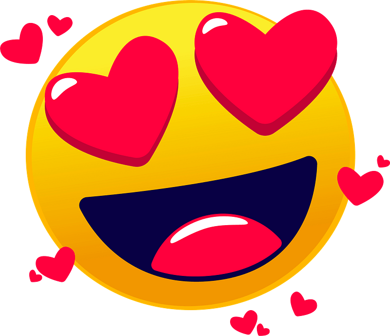 Heart Eyes Emoji Transparent Background