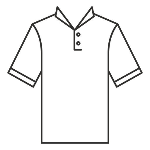 Henley Collar T-Shirt Transparent Background