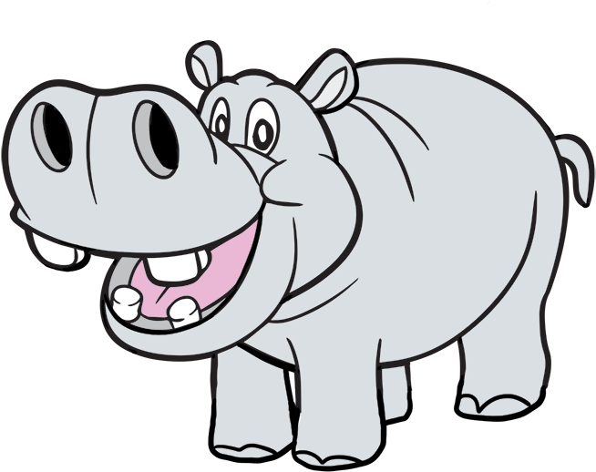 Hippo Background PNG Image