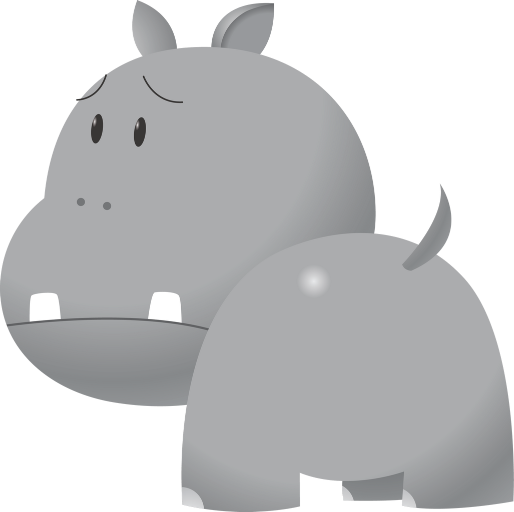 Hippo PNG Clipart Background HD