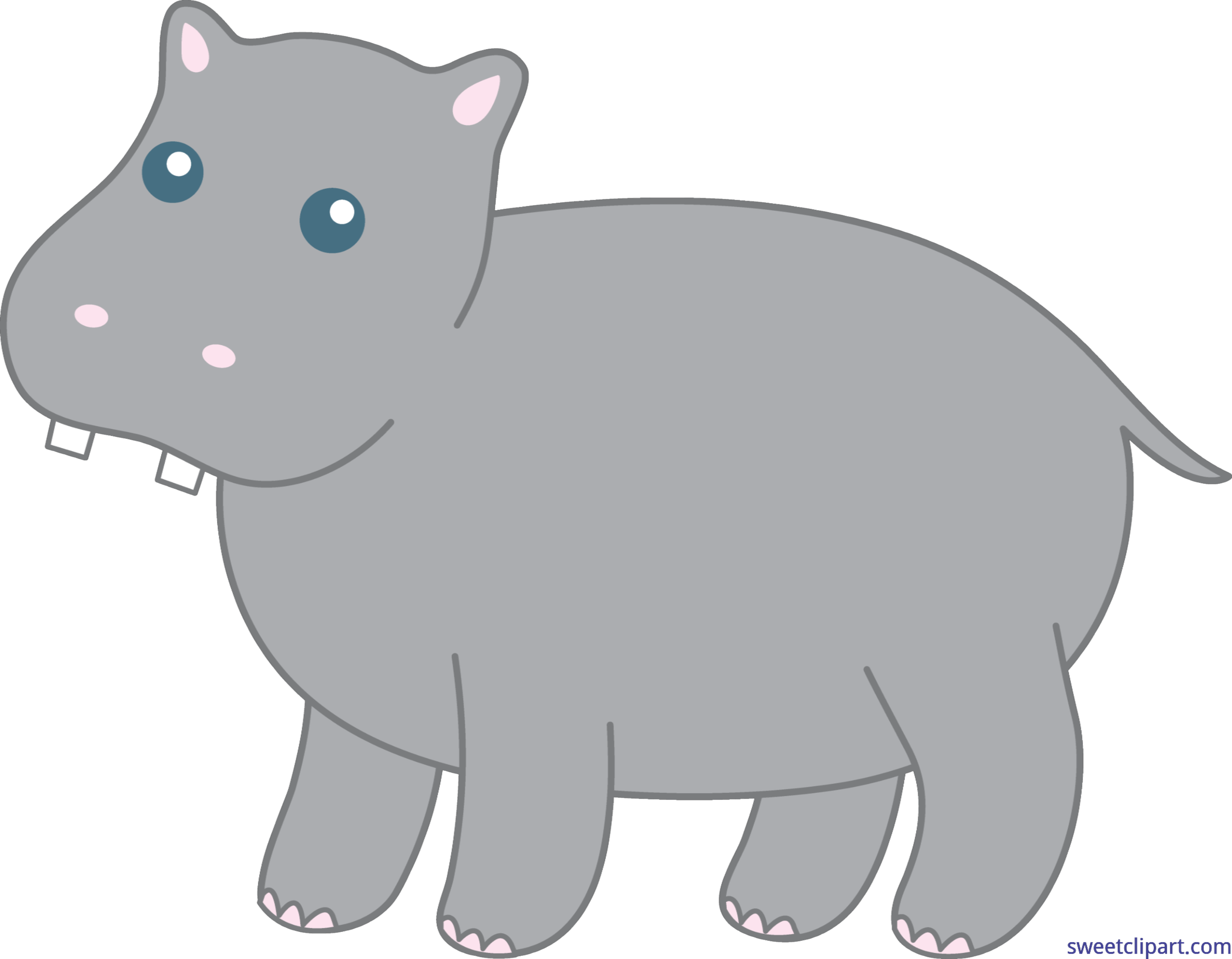 Hippo Transparent Free PNG Clip Art