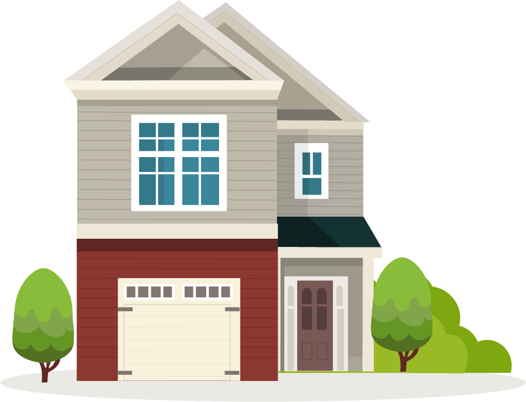 Houses Clipart PNG HD Quality