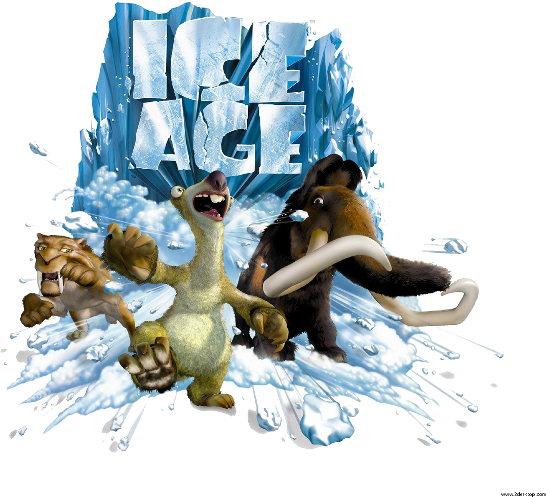 Ice Age Background PNG Clip Art Image