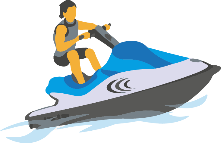 Jet Ski Water Bike Background PNG