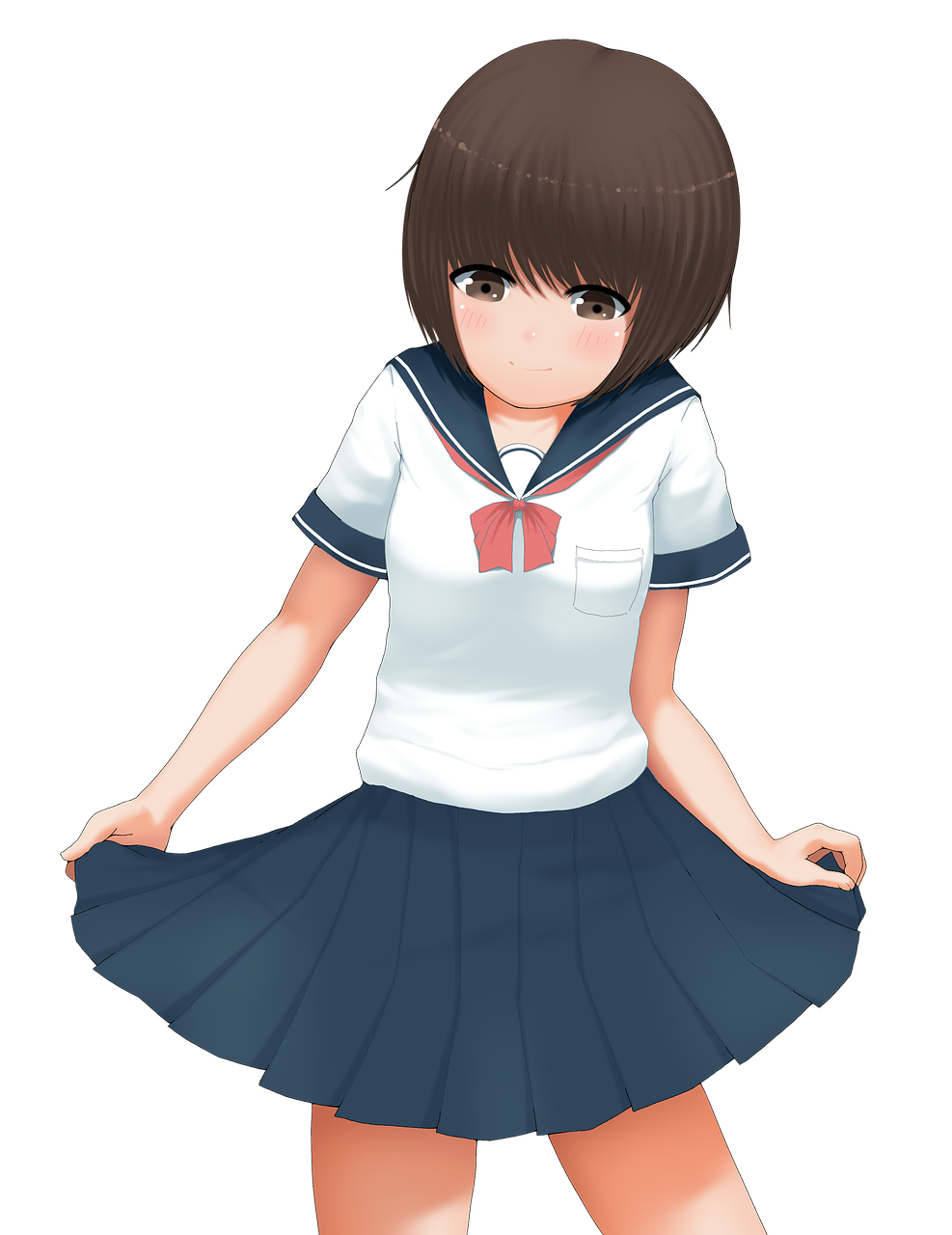 Kawaii Anime Girl PNG Clipart Background