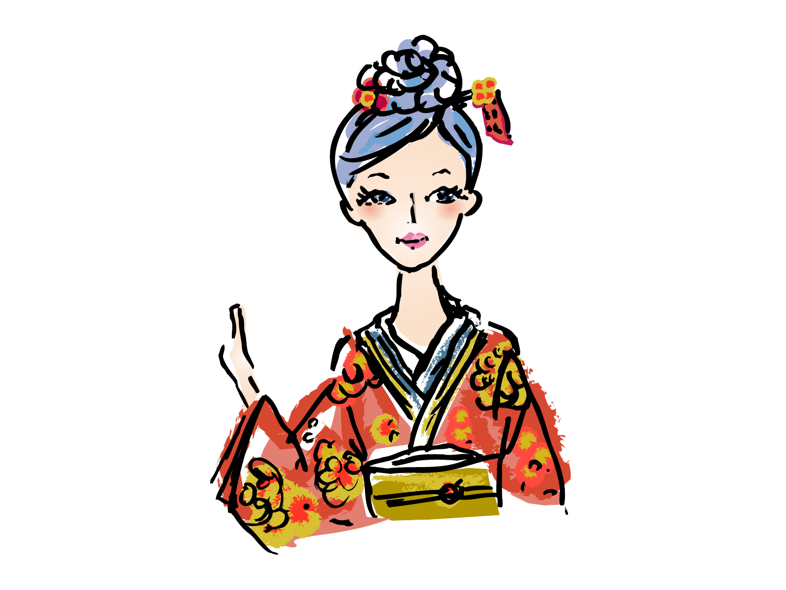 Kimono Background PNG Image