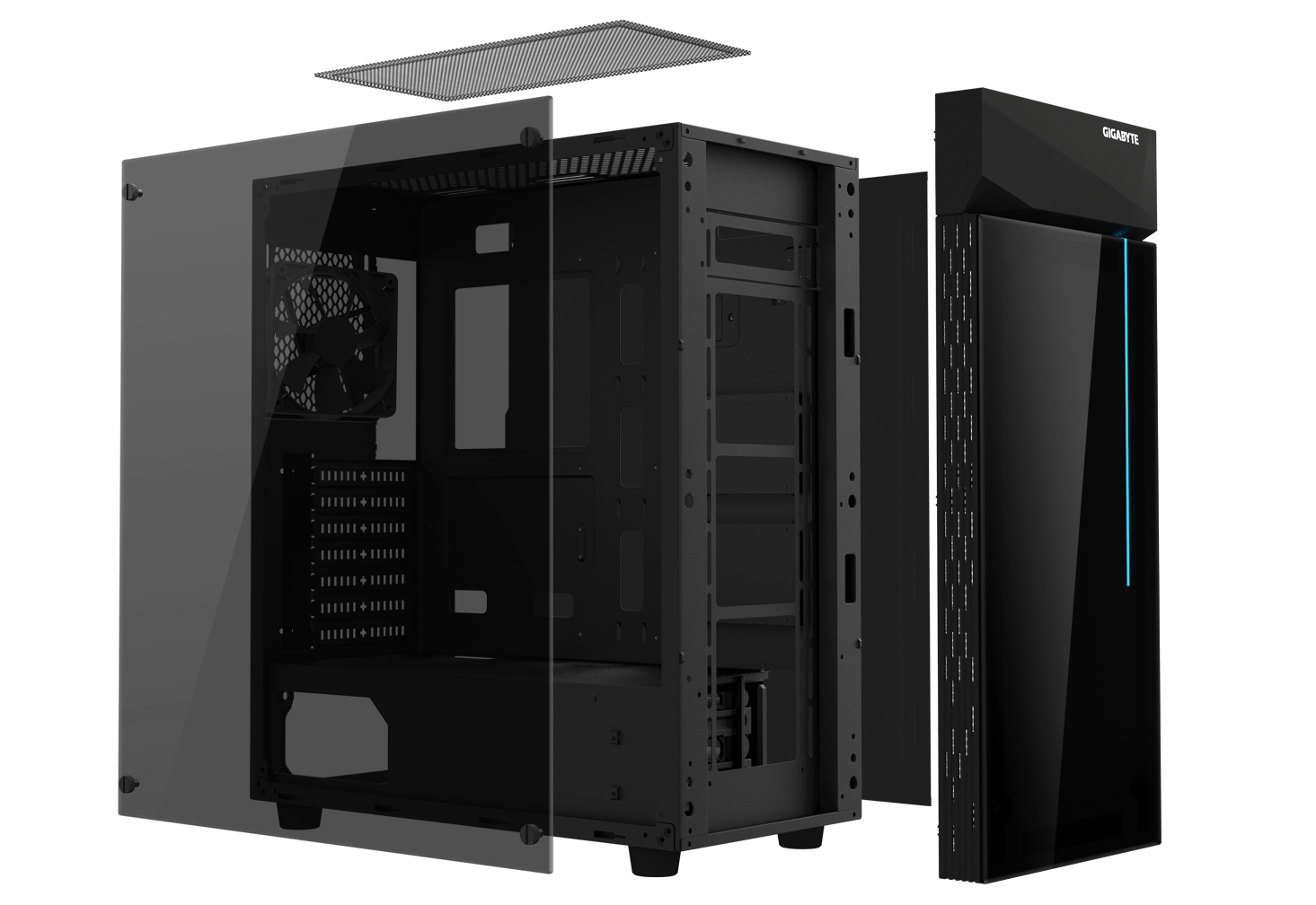 LED CPU Cabinet Free PNG