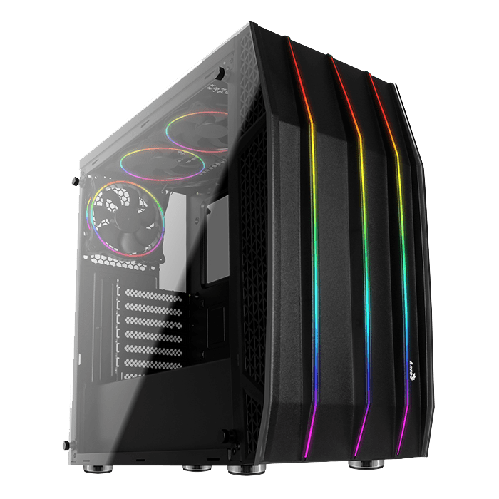 LED CPU Cabinet PNG Pic Background
