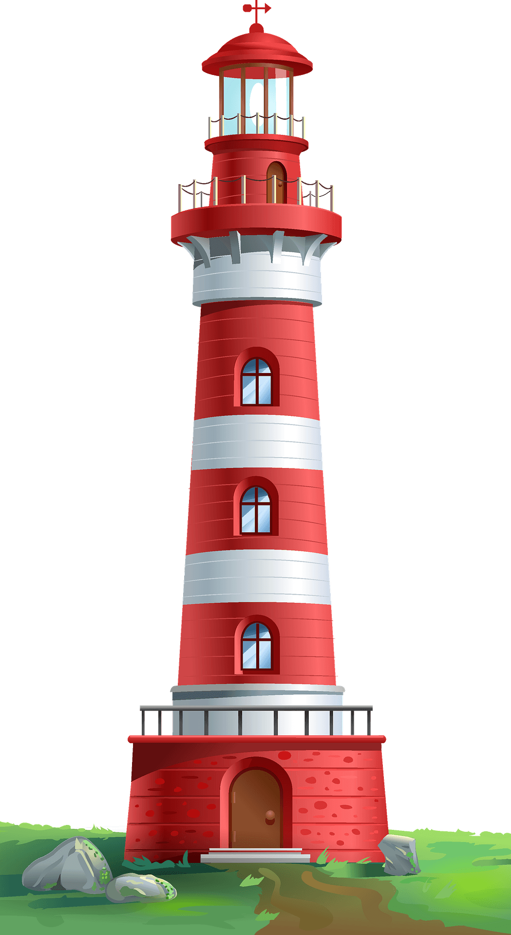 Lighthouse Background PNG Clip Art Image