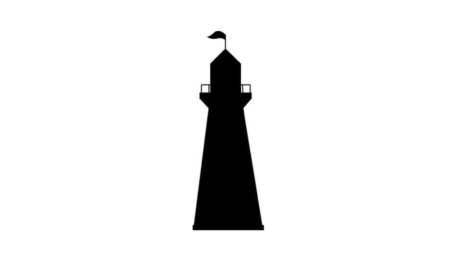 Lighthouse Silhouette Free PNG Clip Art