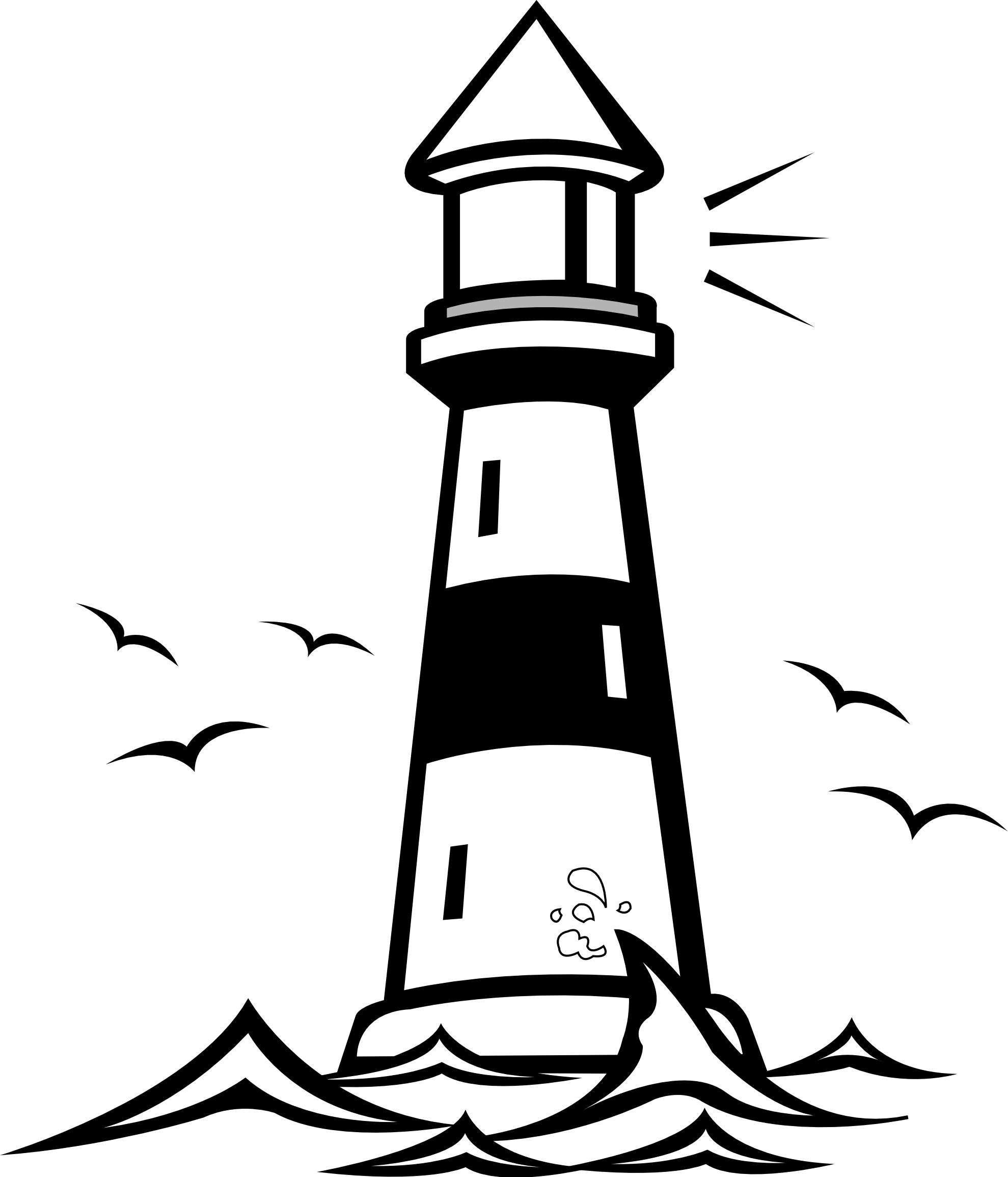 Lighthouse Silhouette PNG Images HD
