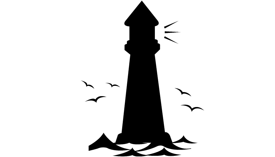 Lighthouse Silhouette PNG Pic Background
