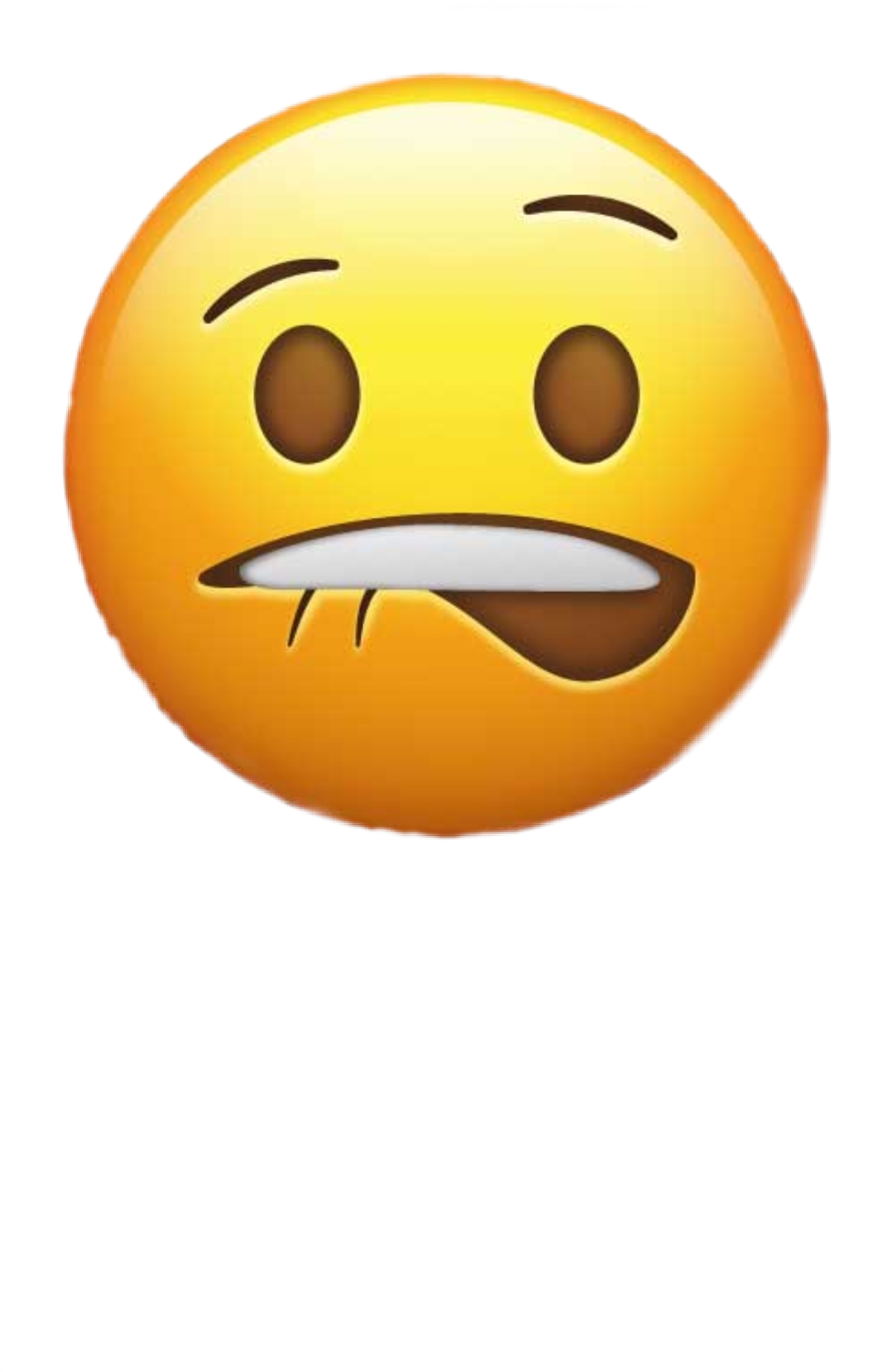 Lip Bite Emoji Transparent File