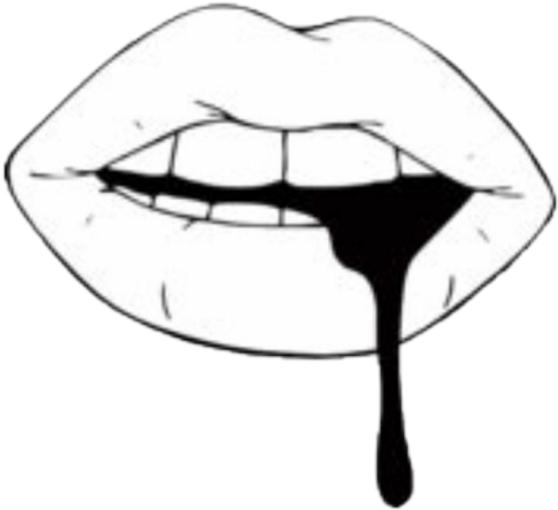 Lip Drawings Background PNG