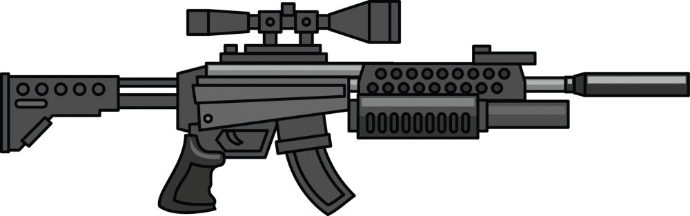 Machine Gun Transparent Clip Art Background