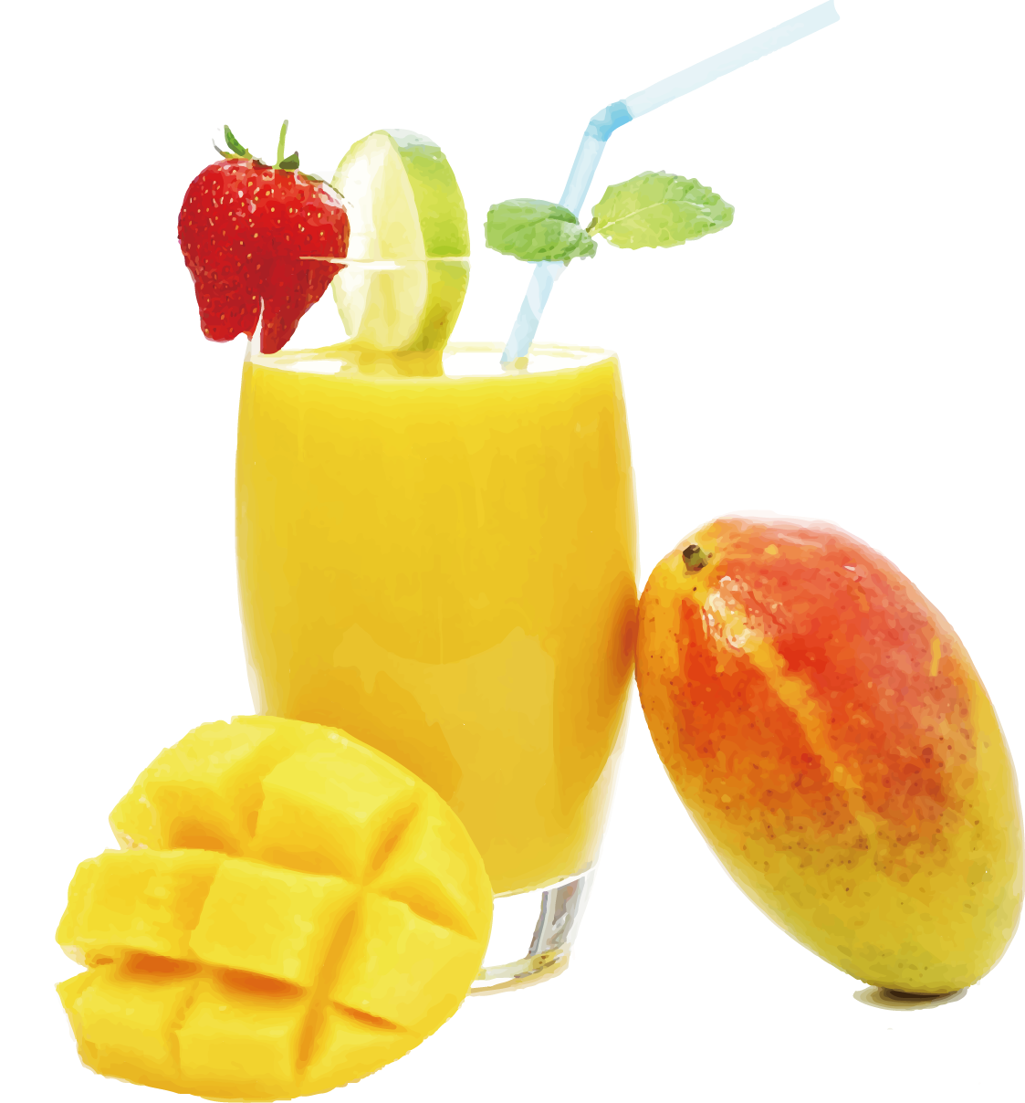 Mango Juice PNG Clipart Background