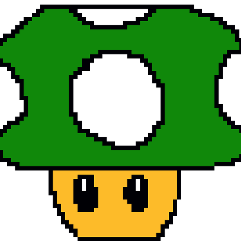 Mario Mushroom PNG Background