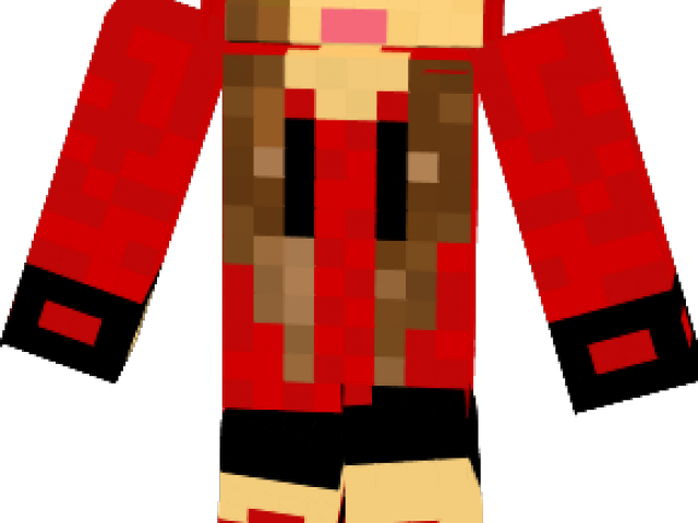 Minecraft Girl Skin Background PNG Image