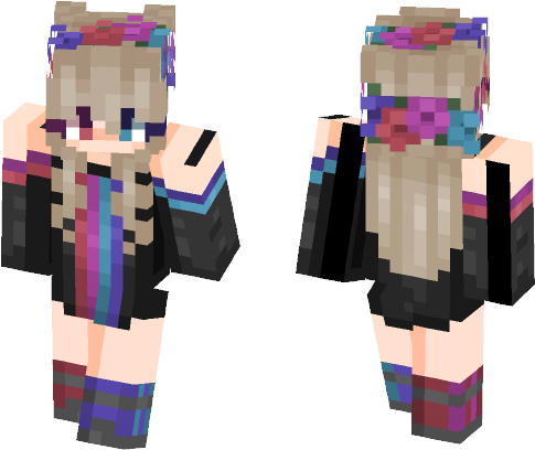 Minecraft Girl Skin PNG HD Quality