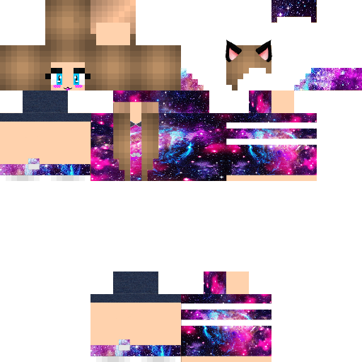 Minecraft Girl Skin PNG Pic Background