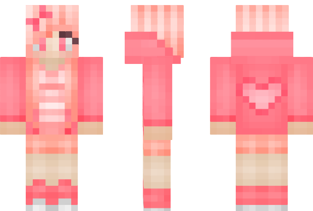 Minecraft Girl Skin Transparent Free PNG