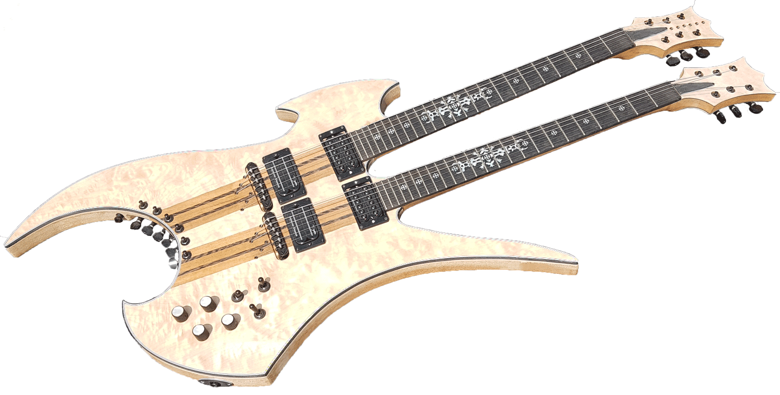 Multi-Neck Guitar PNG Background