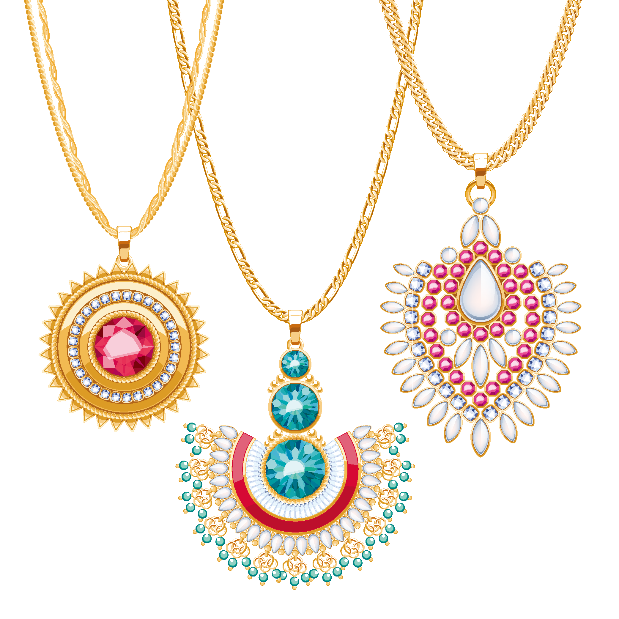 Necklace Background PNG