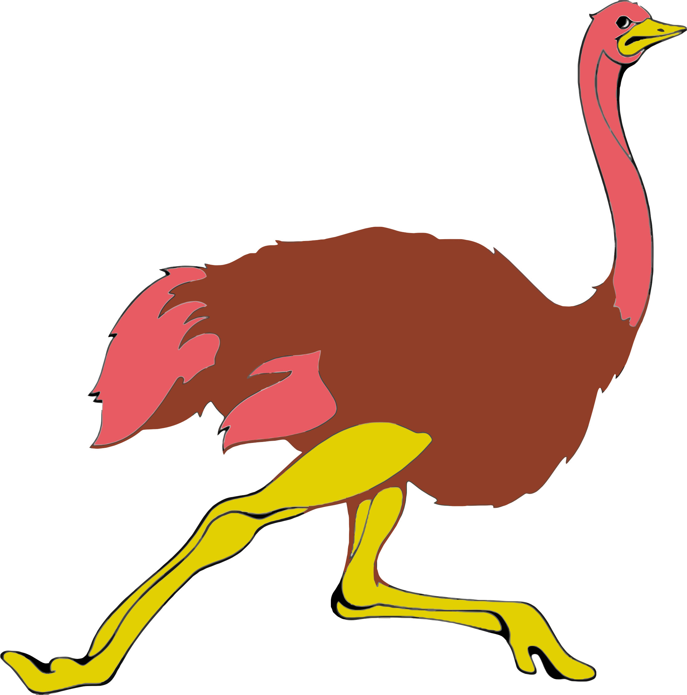 Ostrich Background PNG Clip Art