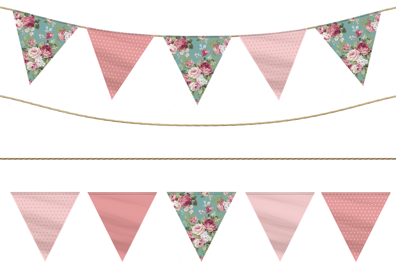 Party Flags Background PNG Image
