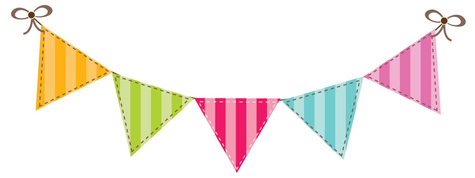 Party Flags PNG Background Clip Art